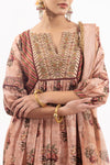 Embroidered Kurta Paired With A Coordinating Dupatta And Pants