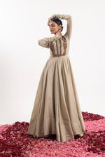 Anarkali Meticulously Embroidered By Zardozi And Appliqué Work