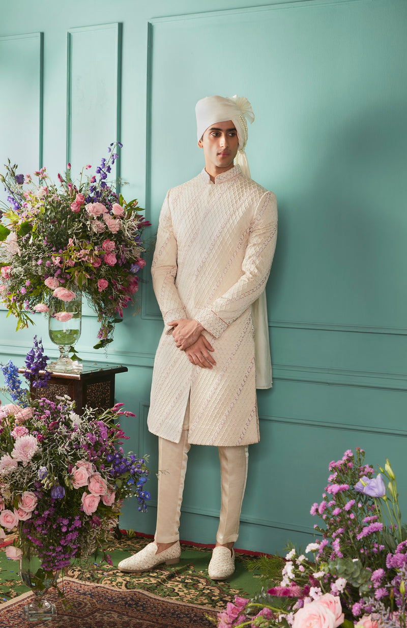 Glacier Sherwani Set