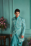 Cameo Blue Sherwani Set