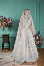 Ivory Lehenga With French Chateau Elements