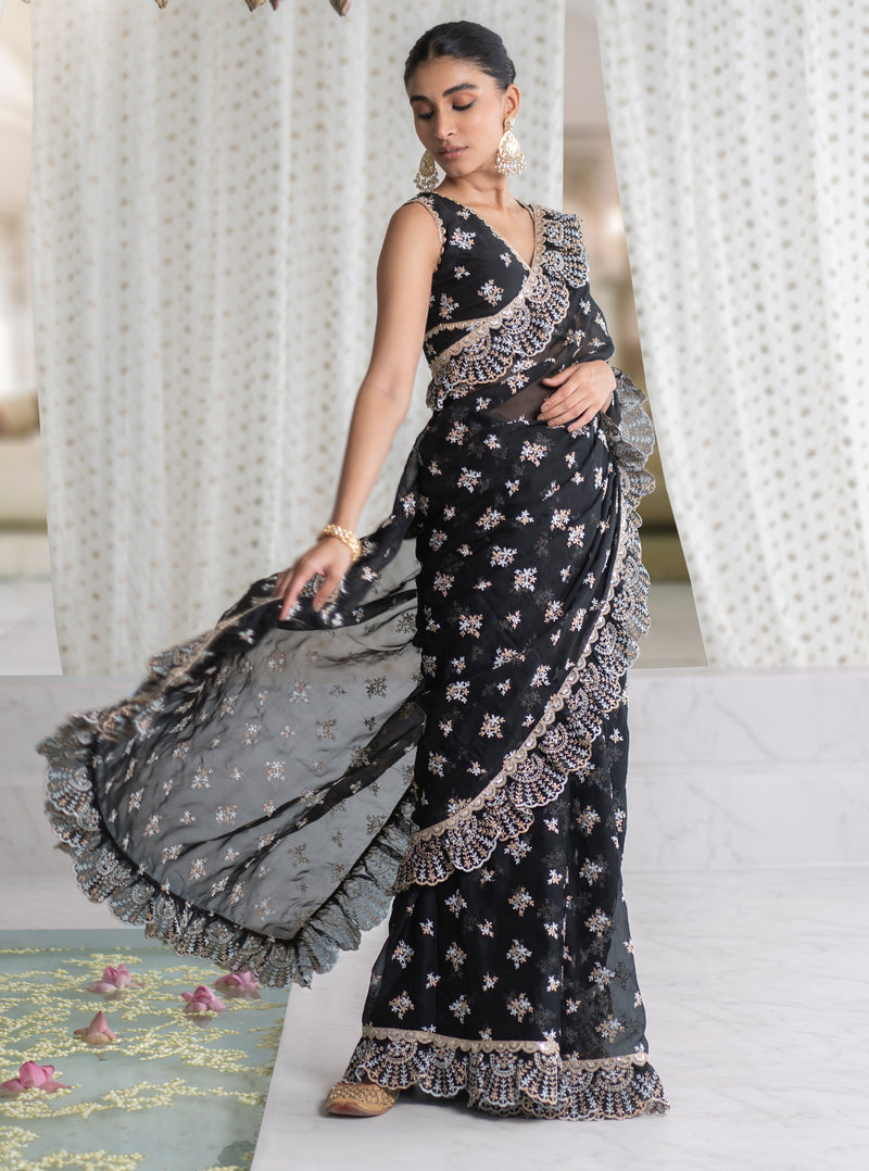 Chandini Black Saree