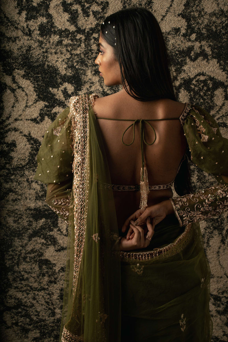 Olive Saree