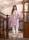 Azara Kurta with Round hem Panel PAnts Lilac