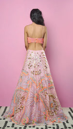 INTO THE LIGHT - PINK EMBELLISHED LEHENGA SET