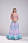 LILAC PEARL EMBROIDERED LEHENGA WITH PEARL DETAILED DUPATTA