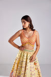 CANARY YELLOW FLORAL LEHENGA