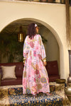 PINK KAFTAN WITH PANTS SET