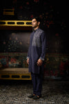 Blue Embroidered Kurta & Pants