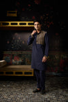 Blue Embrodiered Kurta & Pants