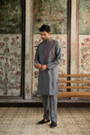 Grey Embroidered Kurta & Pants