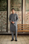 Grey Embroidered Kurta & Pants