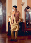 Multicolored Banarasi Jamawar Men's Jacket Set