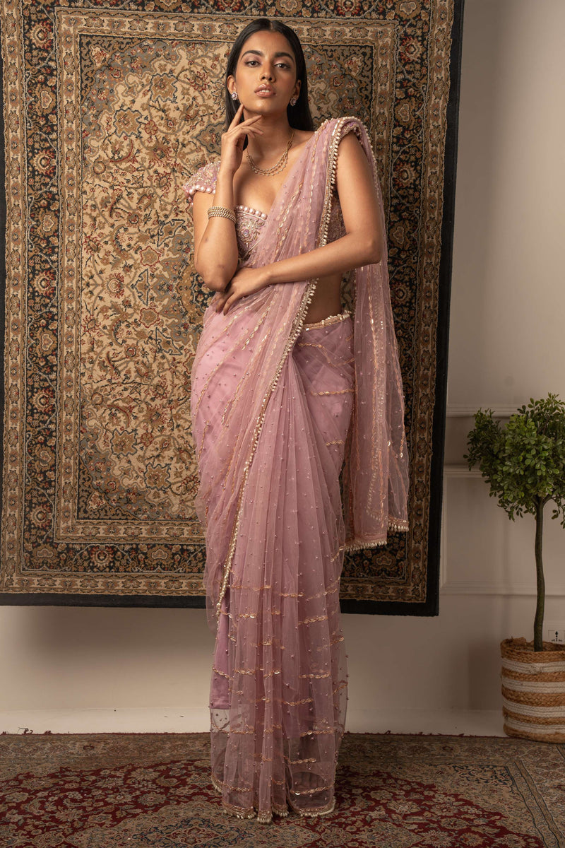 Lilac  Saree