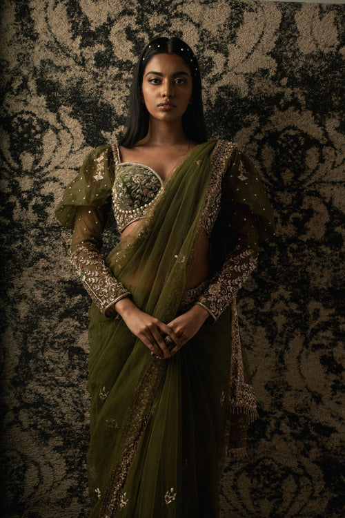 Olive Saree