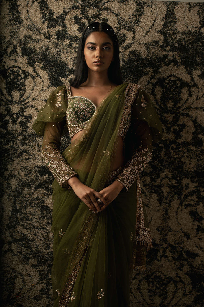 Olive Saree