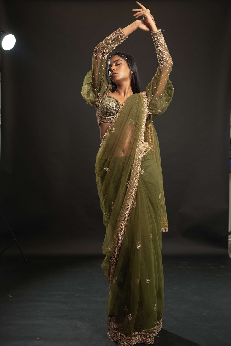 Olive Saree