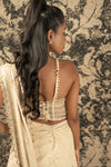 Light Gold Ready Saree