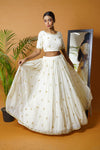 Off white lehenga set