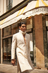 White Monotone Sherwani