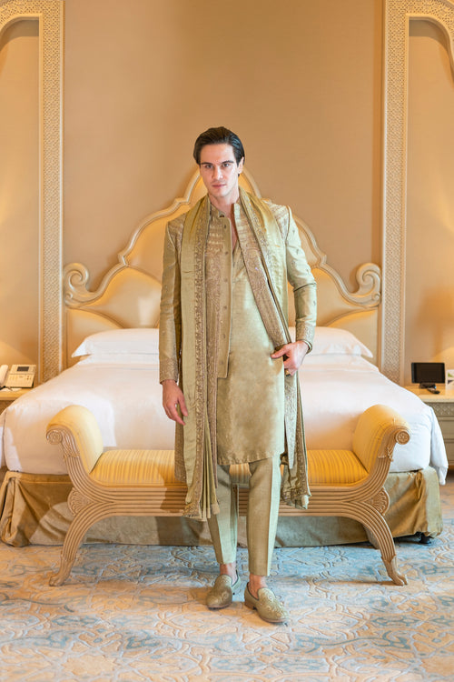 Olive Olender Sherwani Set