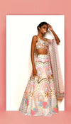 DAISY DOVE - IVORY EMBELLISHED FULL LEHENGA SET