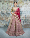 Plum bridal lehenga