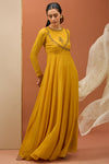 Mustard Anarkali Set