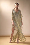 Crystal embellished Caftan (Lime)