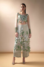 Blossom tunic set with cropped pants and bralet (Mint)