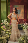 Rose Gold Fishcut Lehenga