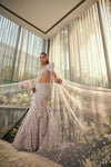 Lavender Fishcut Lehenga