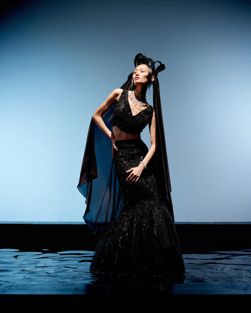 BEATRICE FISH CUT LEHENGA