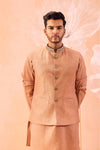 Rose brown nehru jacket Set