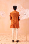 Burnt Orange Nehru Jacket Set