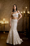 Ivory Fishcut Lehenga