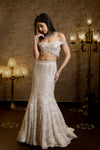 Ivory Fishcut Lehenga