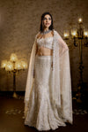 Ivory Fishcut Lehenga