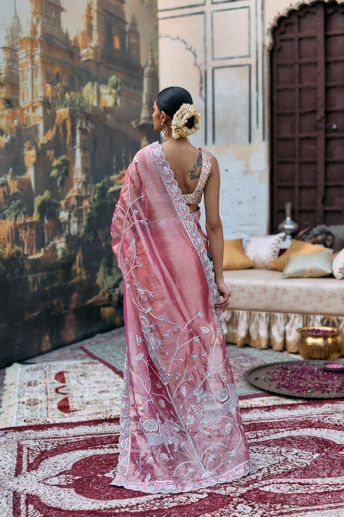 Krishna Shveta Saree Set