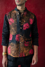 Deep Fuschia Nehru Jacket Set