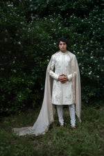 Wisteria White Sherwani Set