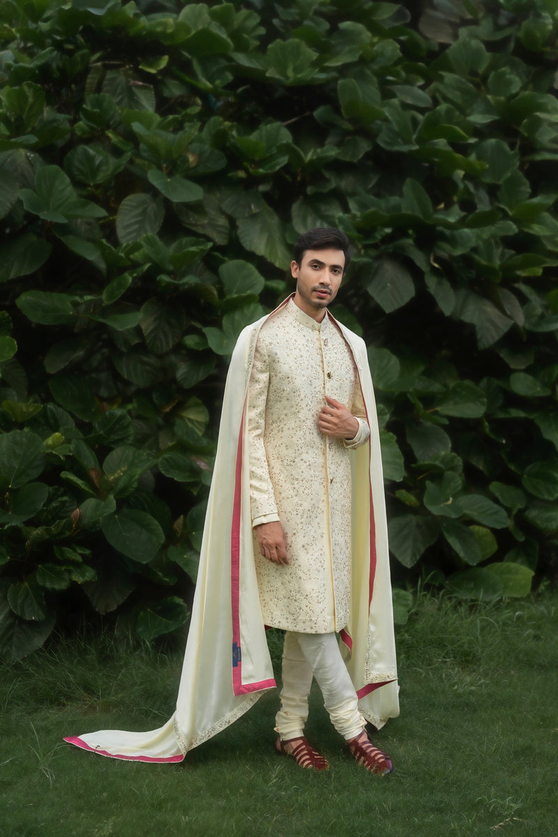 Butter Yellow Sherwani