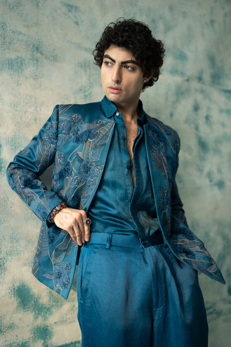 Blue Thistel Kurta Set