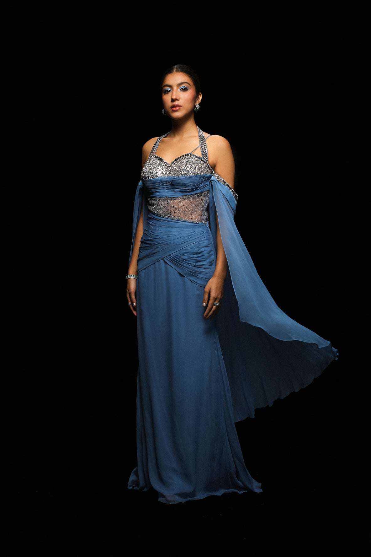 Luminara Drape Gown - Indian Designer Gowns Collection