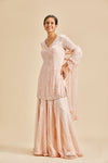 BABY PINK SHARARA SET