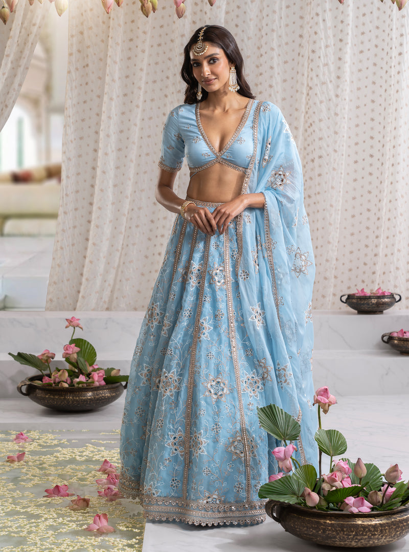 Kamali Blue Lehenga