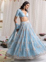 Kamali Blue Lehenga