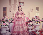 Mulberry pink Lehenga