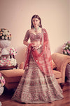 Olive green Lehenga