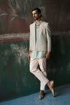 Nehrav Short Open Jacket, Kurta & Pant Set